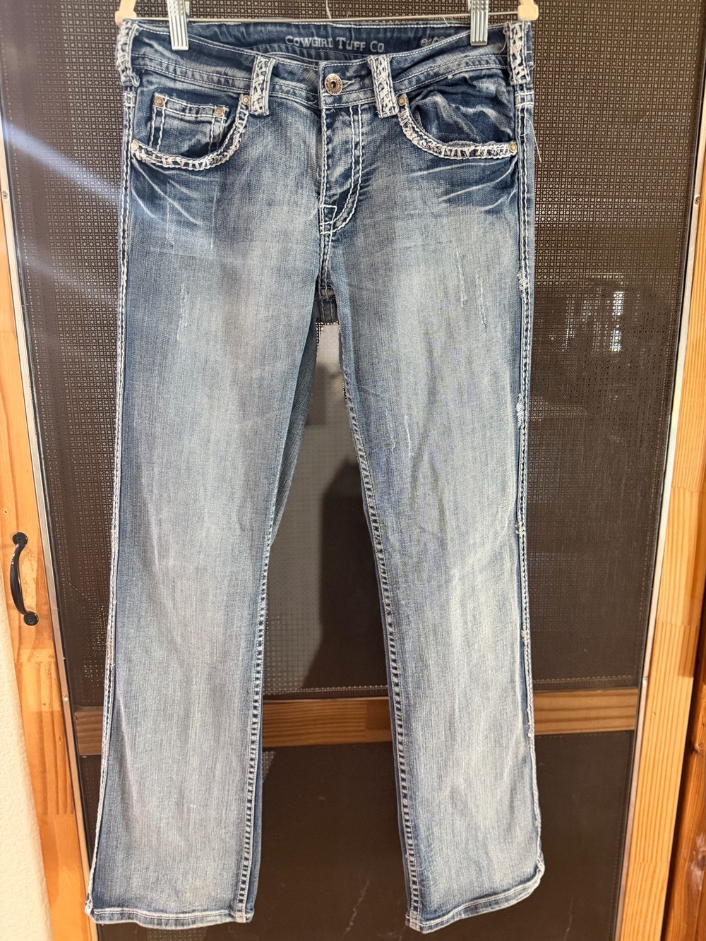 Cowgirl Tuff Light Blue Straight-Leg Jeans